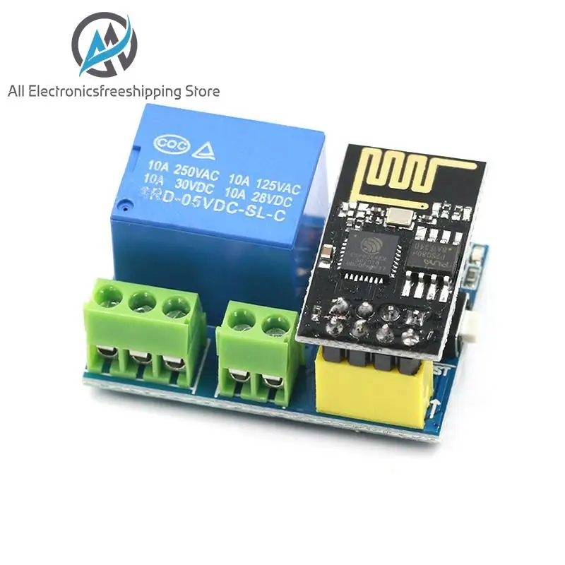 ESP8266 5V WiFi relay module DS18B20 DHT11 RGB LED Controller Things smart home remote control switch phone APP ESP-01 ► Photo 1/5