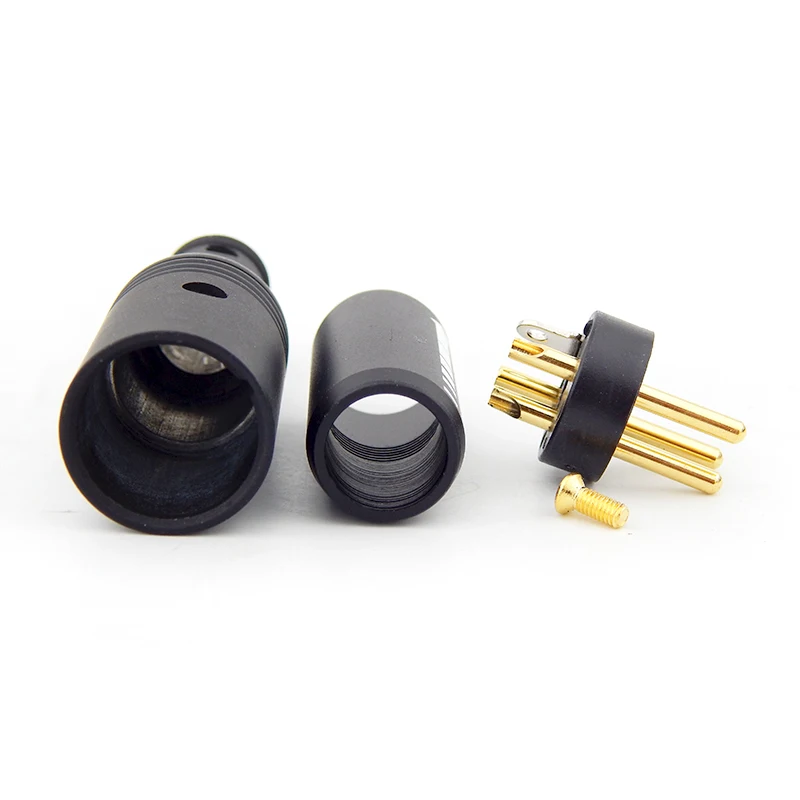 Gold-plated XLR to XRL Connector 3 Pin Female or Male Balance Plug 6-10mm