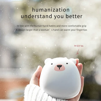 Kawaii Mini Bear Hand Warmer And Mobile Charger 4