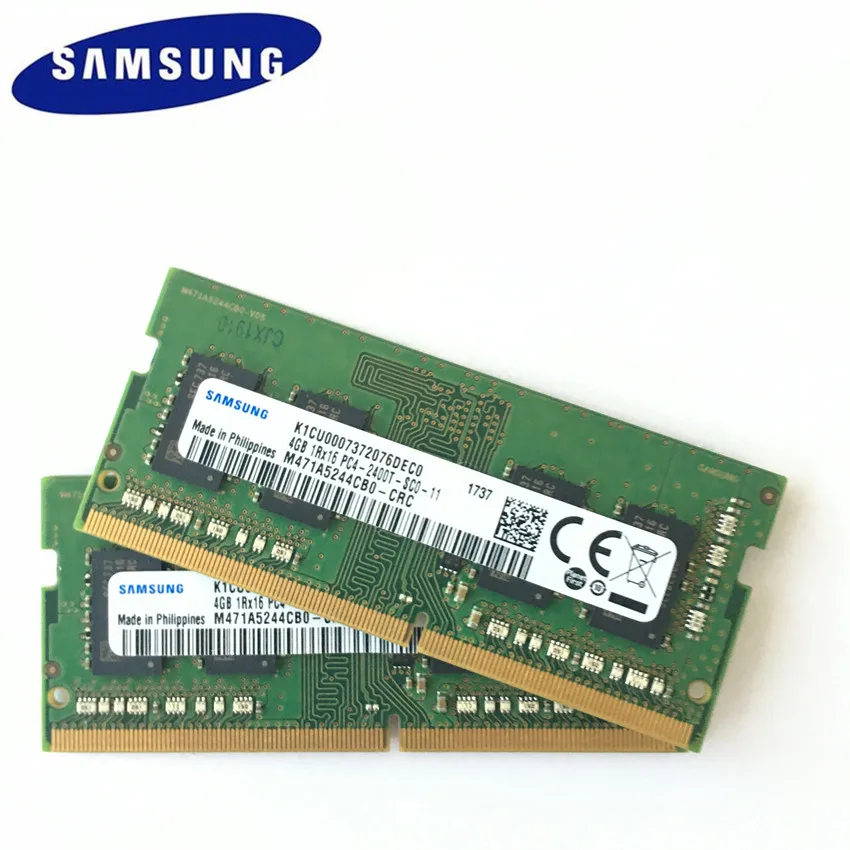 Память для ноутбука Samsung DDR4 8 Гб (2 шт. х 4 Гб) PC4 2400T DIMM память 4G 2400 МГц ОЗУ | Компьютеры