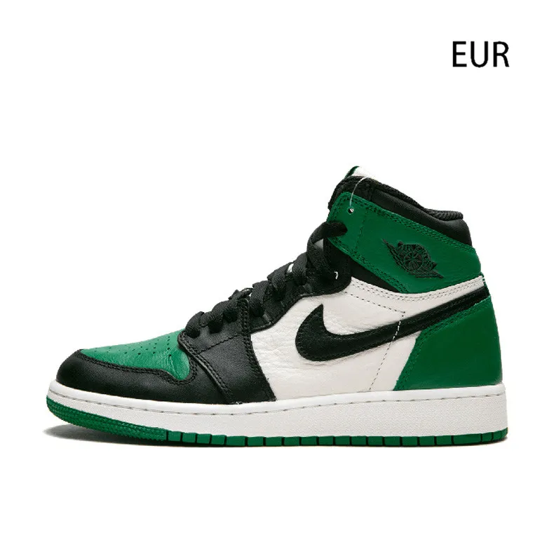 Nike Air Jordan 1 Ретро ботинки с высоким берцем баскетбольные кеды для Для мужчин ОГ модные красный, белый дышащий - Цвет: 575441 302