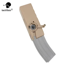 Tactical 1K Rounds Silenced BB Air Gun Speed Loader M4 Hand Crank Quick Military Game Bullet Clip Silicone Pad Airsoft Paintball