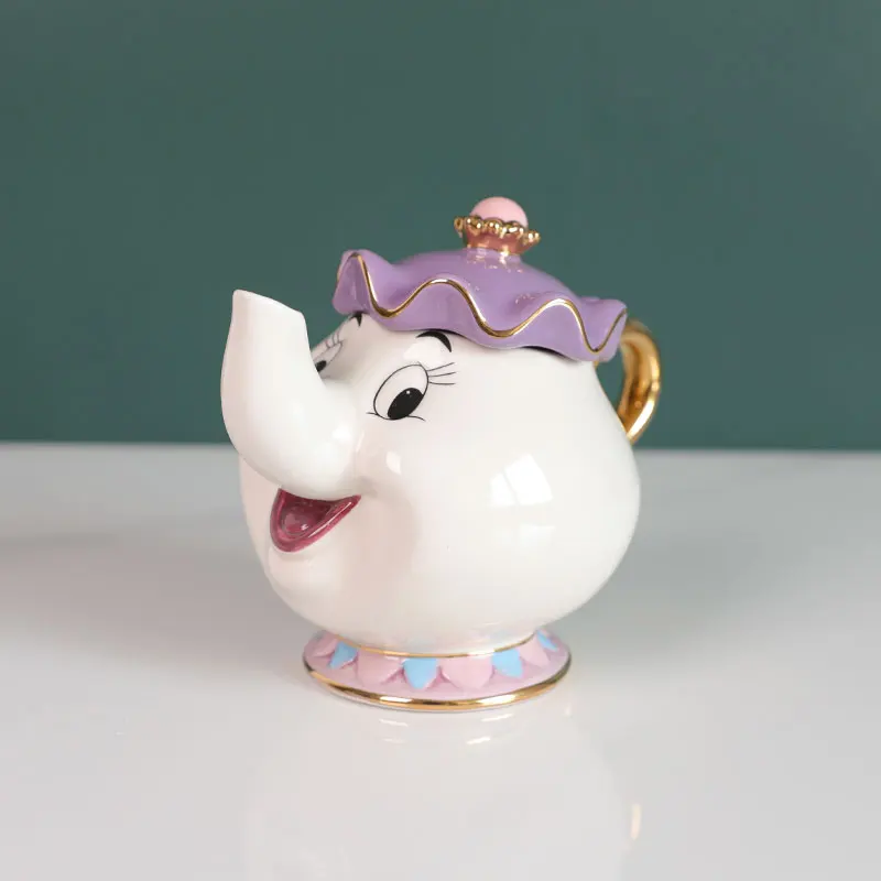 New-Cartoon-Beauty-And-The-Beast-Teapot-Mug-Mrs-Potts-Chip-Tea-Pot-Cup-One-Set (3)