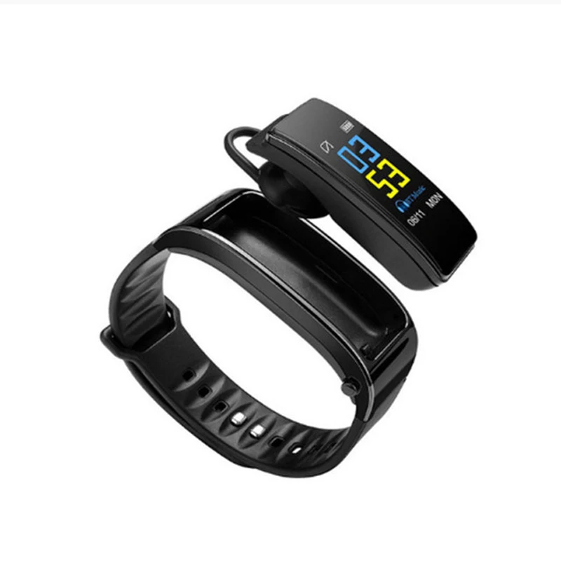 Y3 Plus Band Smart Watch Wireless Bluetooth Earphone Health Tracker Pedometer Fitness Bracelet Wristband Headset For Android iOS 