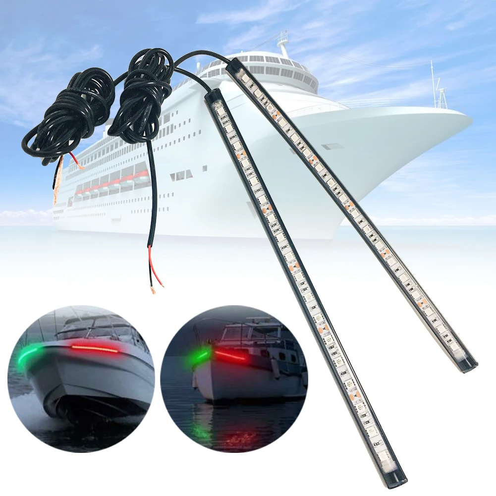 Аксессуары для лодки морской 2 шт. красный зеленый навигационные огни 18 ledsea лодка 12 В яхта Понтонный грузовик полосы света оборудование для лодки