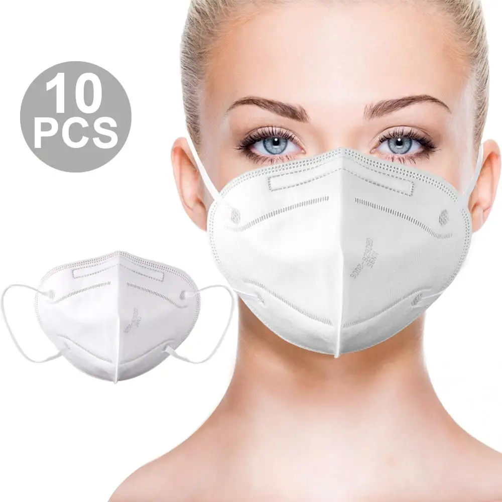 

1/10pc KN95 Unisex Respirator Mask Earloop Mouth Cycling Mask Disposable 3-Layer Masks Anti Dust Breathable With Breathing Valve