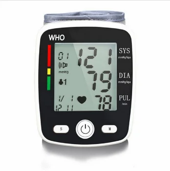 

JYtop Electronic Sphygmomanometer Wrist Type Blood Pressure Measuring Instrument Blood Pressure Meter English USB Charging