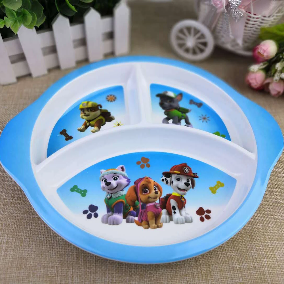 1pc Paw Patrol детская посуда, кухонные инструменты для ресторана, полезный материал, меламиновая миска, тарелка, нож, вилка, столовые приборы, вечерние - Цвет: 1pc