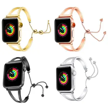 

Women Watch Band For Apple Watch Bands 38mm 42mm 40mm 44mm Stainless Steel Bracelet For Apple Watch Strap iWatch Series 4 3 2 1