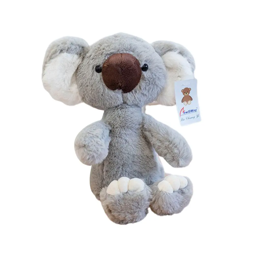 

35 cm Practical Plush Toy Cute Lazy Koala Curtain Button Bow Dot Hand Puppet Toy Children's Game Rag Koala Doll