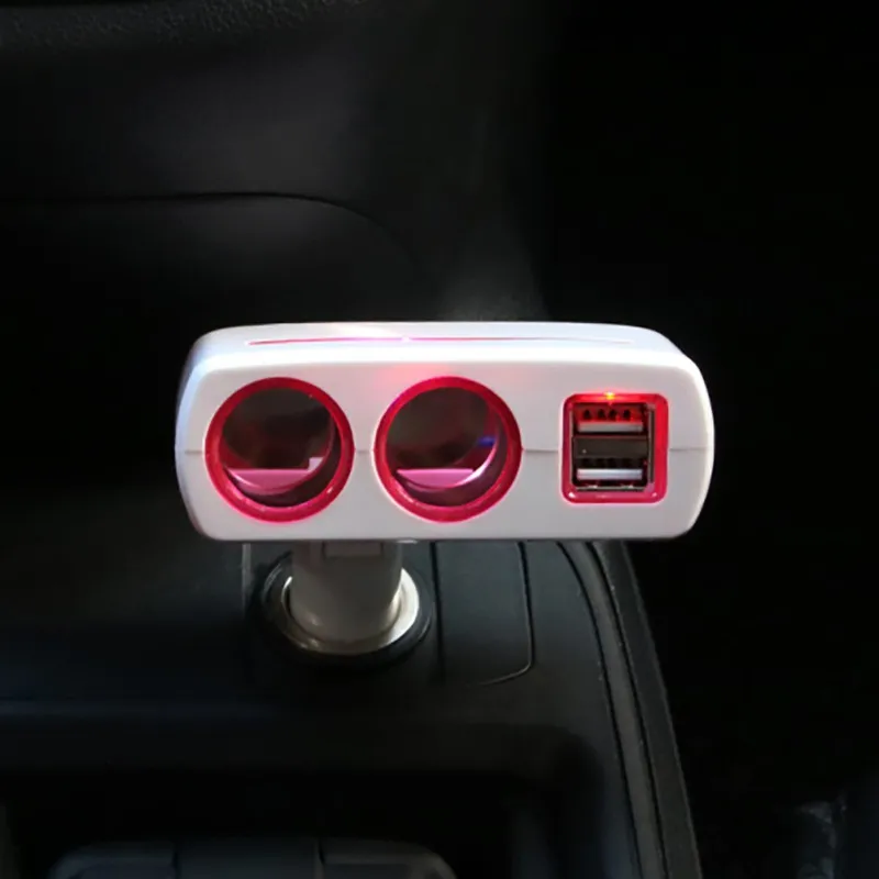 2 способа автомобильный Автомобильный прикуриватель двойной USB зарядное устройство адаптер питания от сети 3.1A 80 Вт разветвитель зарядное устройство DC12V/24 В Универсальный