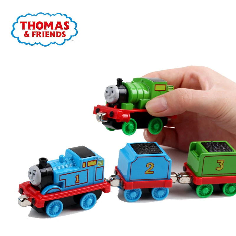 Juguetes de dibujos animados de Thomas y Friends para niños, juguetes de  locomotora de tren magnético, coches, regalo, 1:43|Juguete fundido a  presión y vehículos de juguete| - AliExpress