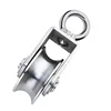 304 U Type Stainless Steel Pulley Wire Rope Traction Fixed Pulley Lifting Single Bearing 500-1000kg Rotatable Lifting Ring Q-274 2