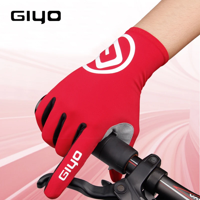 GIYO Radfahren Handschuhe Lange Volle Finger Sport Touchscreen Gel Sport Frauen Männer Sommer lange finger handschuhe MTB Straße Reiten racing|Cycling Gloves| - AliExpress