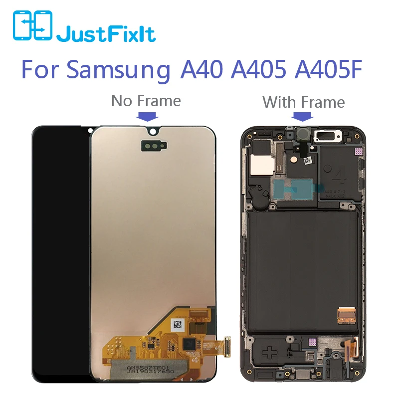 Дигитайзер в сборе для Samsung Galaxy A40 A405 A405F A405FN/DS ЖК-дисплей сенсорный экран Бесплатные инструменты