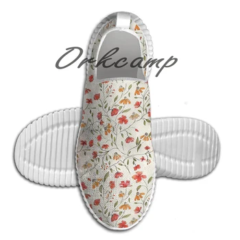 

Sport Running Shoes Vintage floral print Light Weight Walking Shoes Breathable Mesh Yoga Shoes