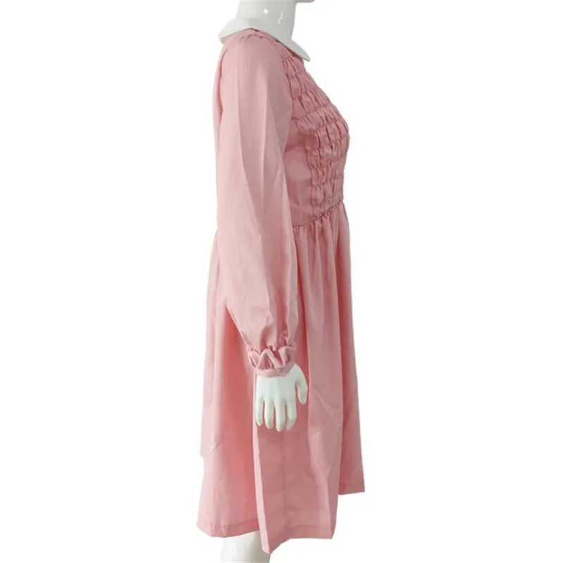 Костюм для косплея из фильма «странные вещи», костюм Eleven, рождественское розовое платье для женщин, супермощное цельнокроеное платье на Хэллоуин, подарок