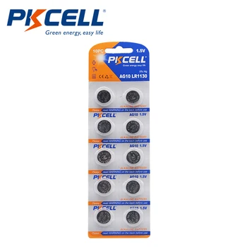 

10Pcs AG10 Alkaline Button Coin Battery 1.5V Equal To 189 LR54 LR1130 L1131 389 390 For Bullets Eggs Watches Calculators