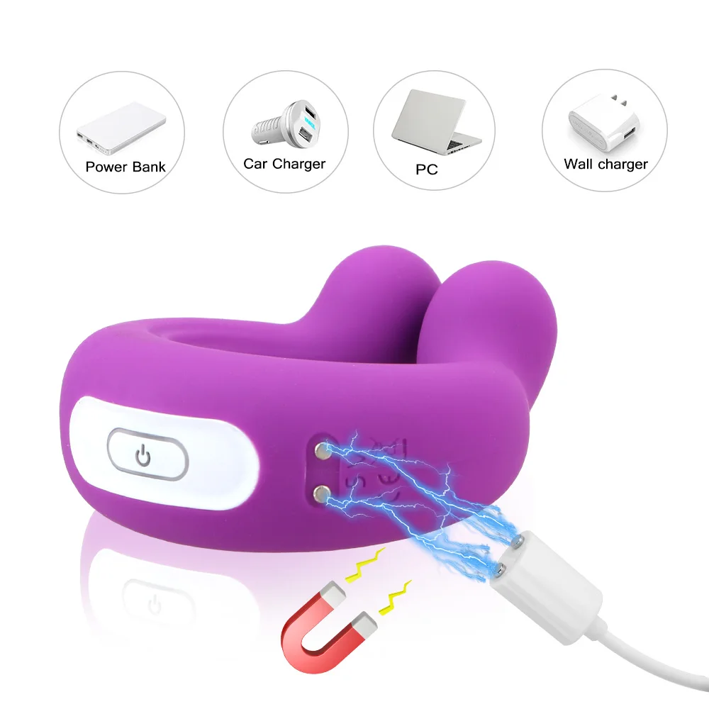 Cock Vibrator Ring Clitoris Stimulator Massager Vibrator Sex Toys Couple 9 Speeds Penis Clitoral Stimulation