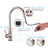 Rozin Smart Touch Kitchen Faucet Brushed Gold Poll Out Sensor Faucets Black/Nickel 360 Rotation Crane 2 Outlet Water Mixer Taps ► Photo 2/6