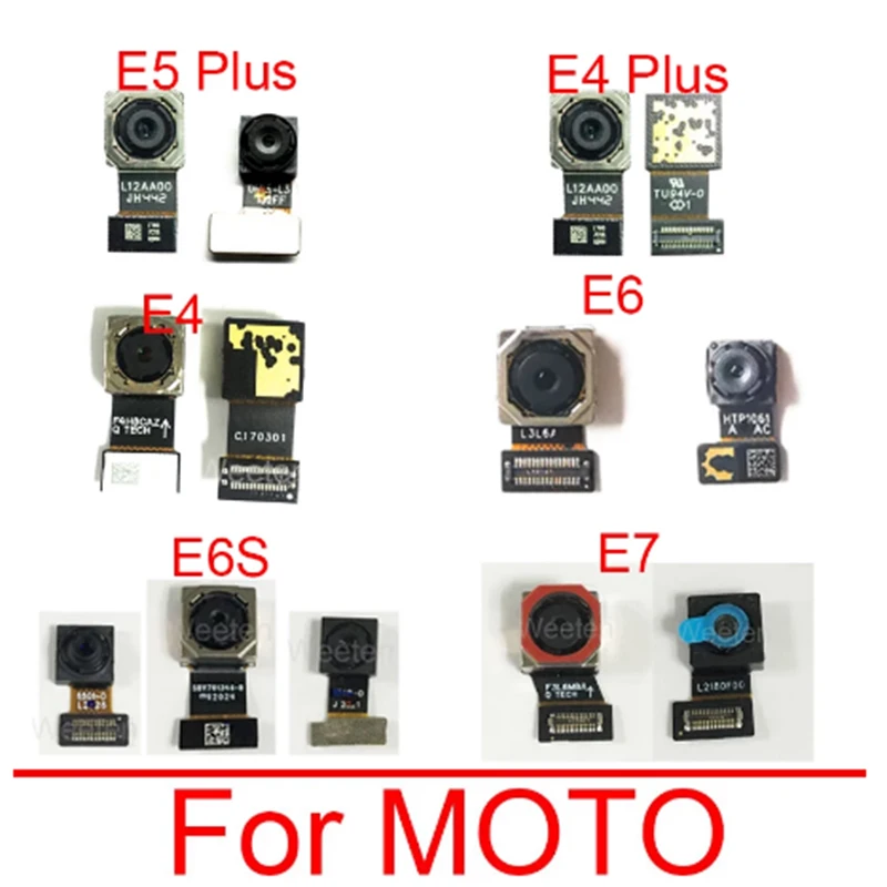 

Big Main Back Rear Camera For Motorola Moto E2020 E3 E4 Plus E4T Small Module Front Facing Flex Cable