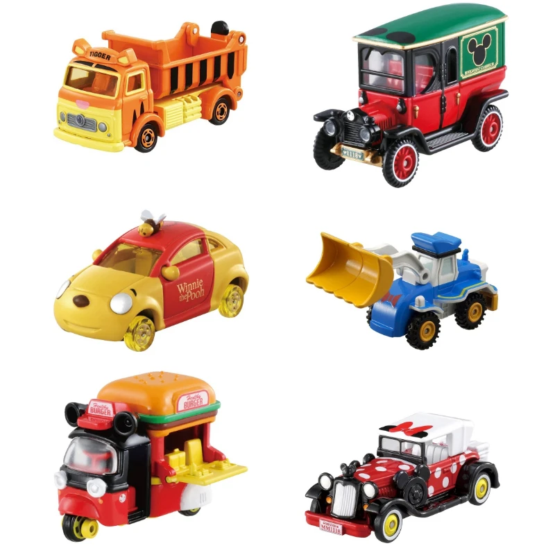 Genuine TAKARA Disney Motors Works Minnie Mickey Mouse Winnie the Pooh Donald Duck 1:55 Metal Alloy Vehicle Model Pixar Car Toy | Игрушки и