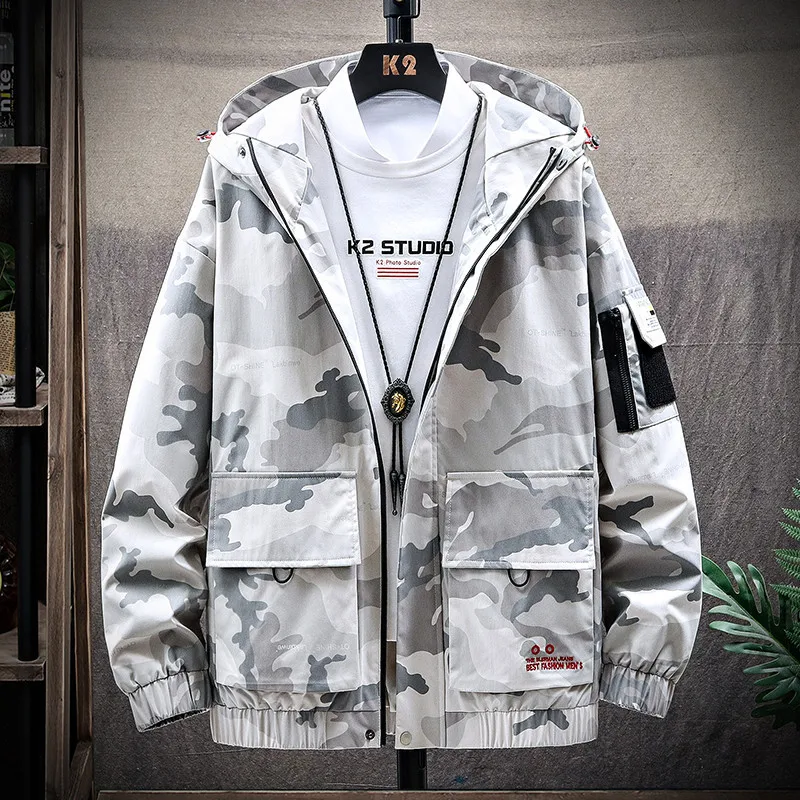 

2020 Spring New Style Workwear Men Camouflage Coat Korean-style Students Handsome Popular Brand INS Thin Jacket Men'S Wear
