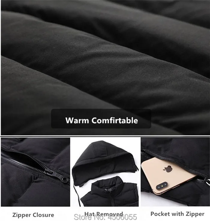 Мужская жилетка без рукавов с капюшоном, зимний жилет Colete Masculino, куртка 5XL 6XL 7XL, Мужская теплая жилетка, плюс размер, мужская жилетка, утолщенная шапка, пальто