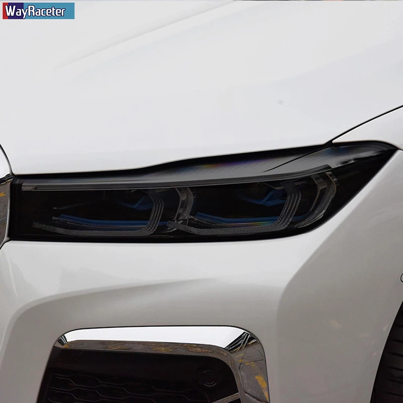 2 шт. защитная пленка для автомобильных фар прозрачная черная наклейка из тпу BMW 7 серии F01 F02 F03 F04 G11 G12 2009 2020