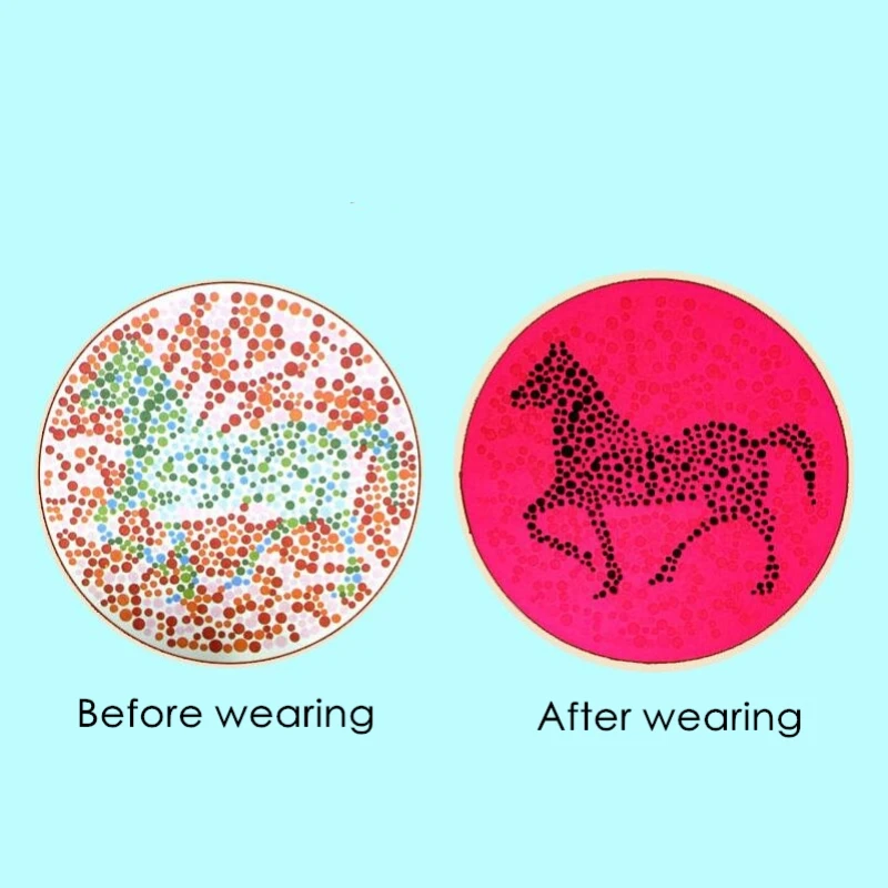 Очки для ослепления по цвету незаметные красные зеленые очки слепых мужчин и