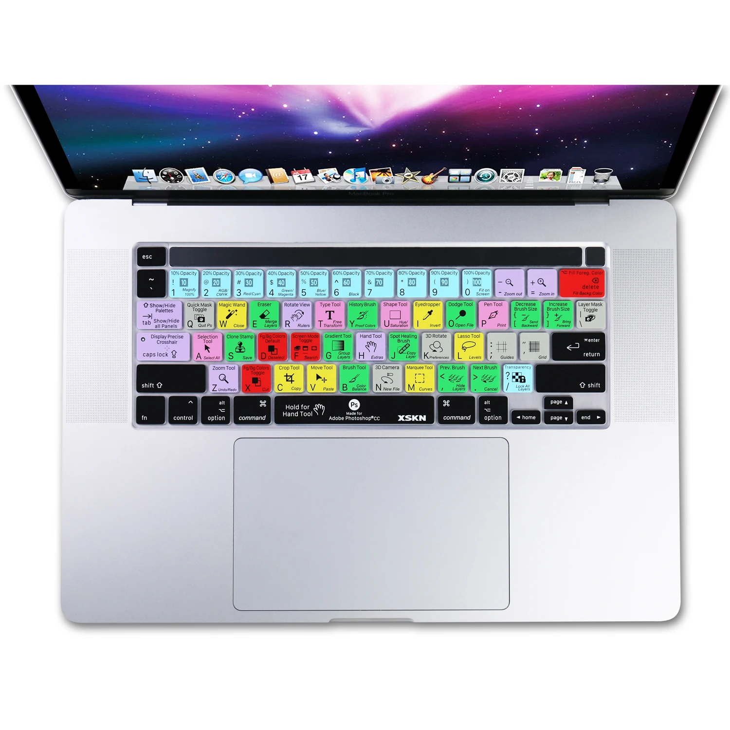 Чехол XSKN для клавиатуры новых MacBook Pro 13 3/16 дюймов с сенсорной панелью модель A2141 A2338