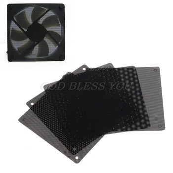 

5PCS Computer Mesh PVC Case Fan Dust Filter Dustproof Cover Chassis Dust Cover