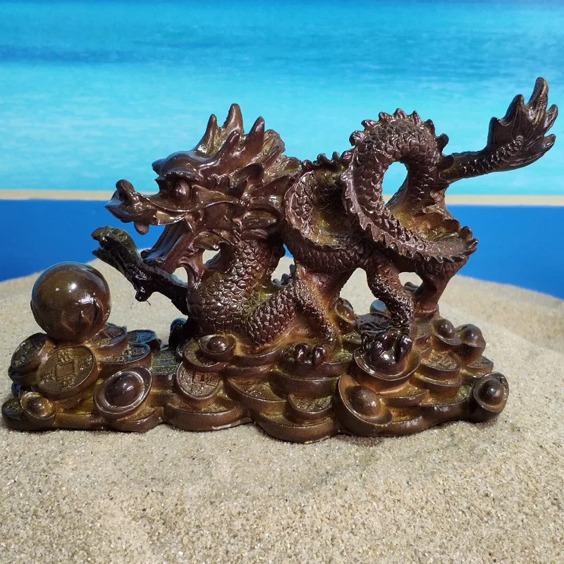 

Resin tea pet color changing Chinese dragon ornaments office coffee table desk hotel decoration shooting props
