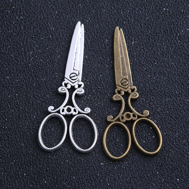 Mixed Alloy Retro Scissors Bulk Charms For Jewelry Making Supplies Tools  Jewellry Materials Handmade Keychain Earrings Findings - AliExpress