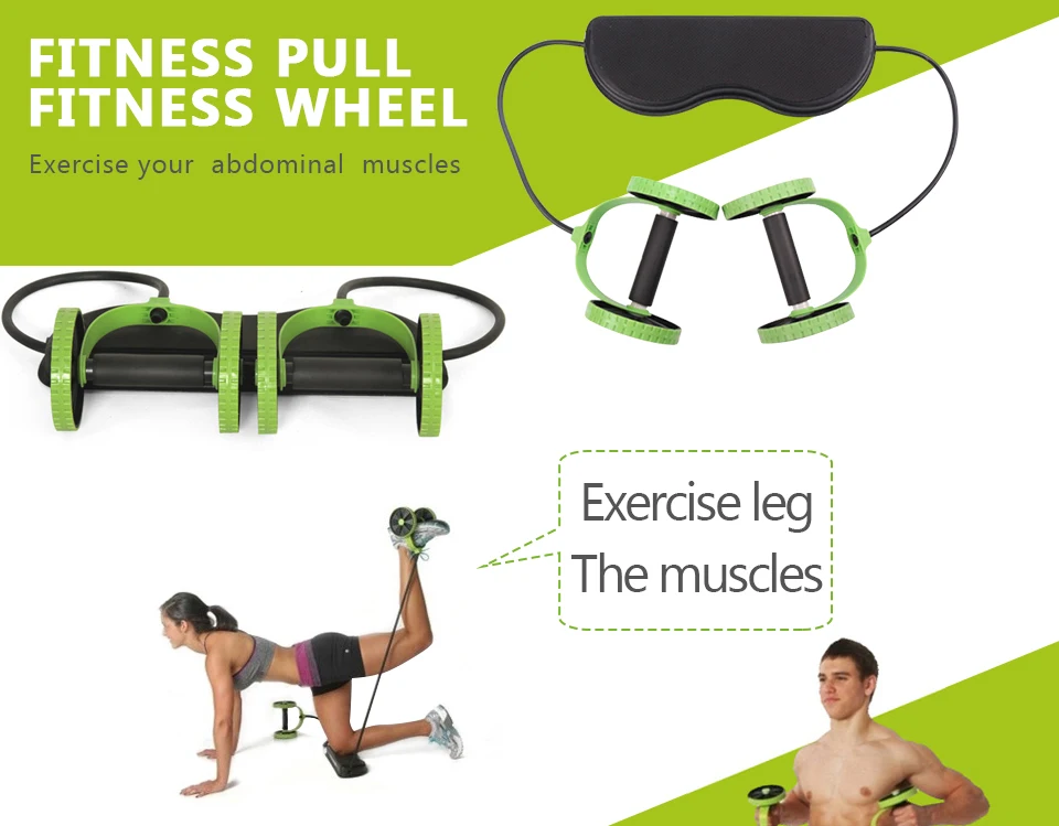 Ab Wheels Abdominal Roller Resistance Bands Pull Rope Exercise At Home For Abdominal Muscle Trainer Exerciser Fitness Equipment - Ab Rollers - AliExpress
