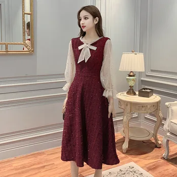 

Mesh Sexy Party Korean Vintage Elegant Women's Spring Summer Dress Women Clothes 2020 Vestidos Ropa Mujer ZT5605