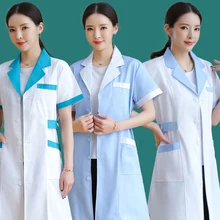 Медицинская форма медсестры лаборатория белое пальто аптека красота больница рабочая одежда формы для женщин медицинская одежда