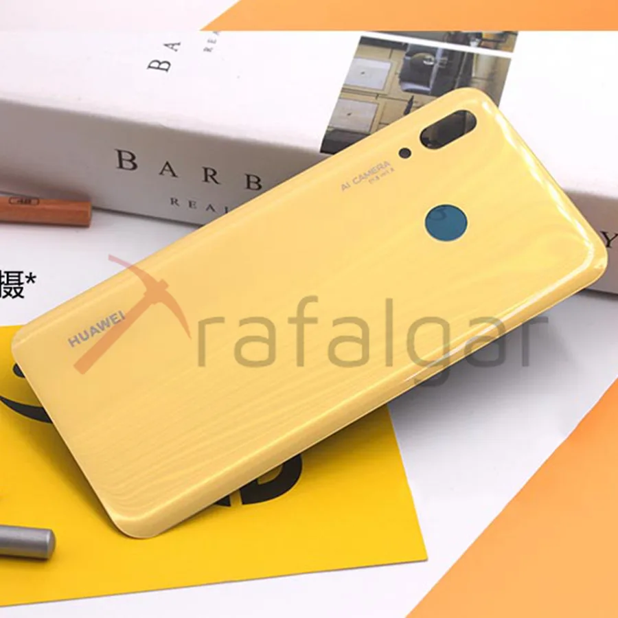 Крышка батарейного отсека для huawei Nova 3 Задняя стеклянная панель Задняя Дверь Корпус чехол для huawei Nova3 Nova 3 батарея стеклянная крышка Замена