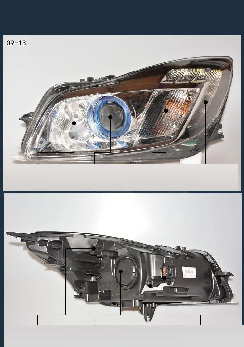 Luces Neblineros Para авто Drl светодиодные ходовые наружные стильные передние противотуманные фары для автомобиля 12 13 для Buick Regal