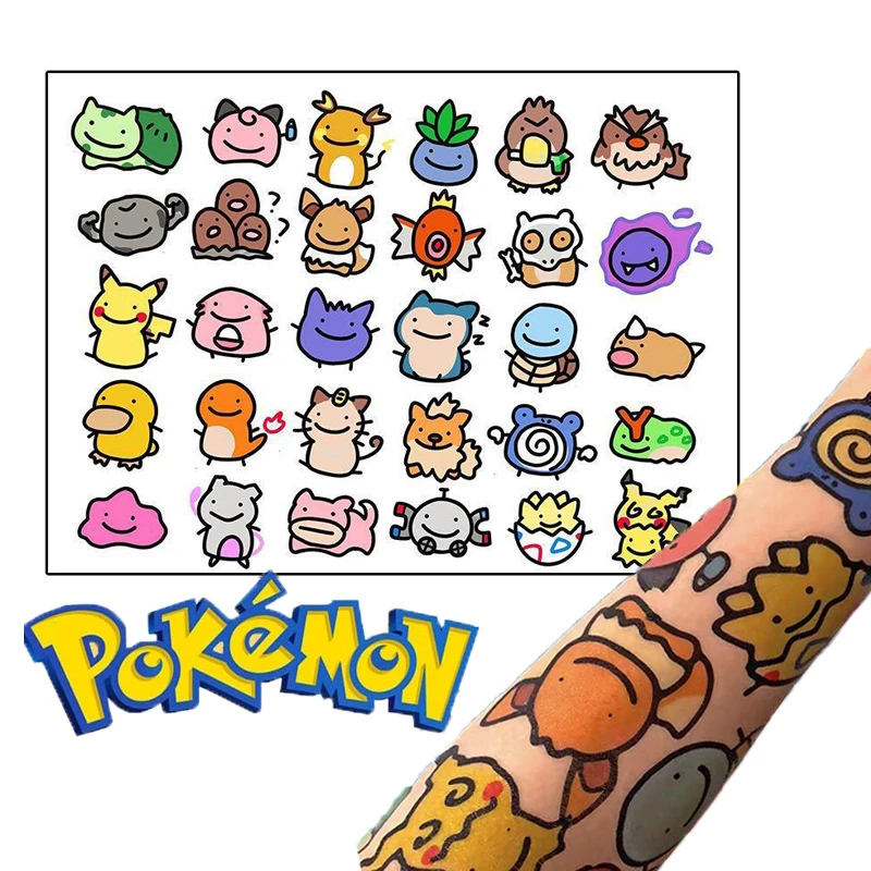 防水ポケモンステッカー 漫画 かわいい カワイイ ピカチュウ 子供のための誕生日プレゼント 風船 アクセサリー Aliexpress