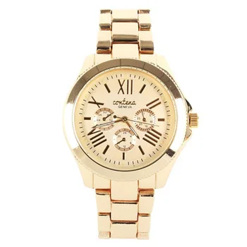 

2020 New Women Jam Tangan Quartz Analog Mewah Bahan Stainless Steel untuk Unisex Clock