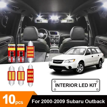

10 x White Interior LED Bulbs Reading Ceiling Map Dome Light Package Kit For 2000-2009 Subaru Outback License Plate Light