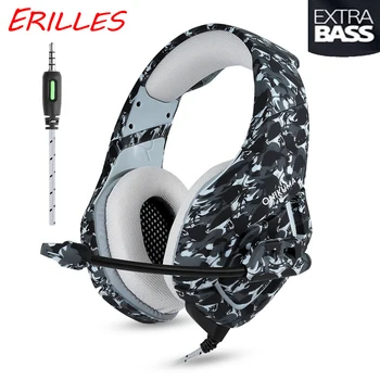 

New Camo PS4 Headset Bass Gaming Headset Gaming Headset Casque PC Phone with Microphone New Xbox One Tablet PC