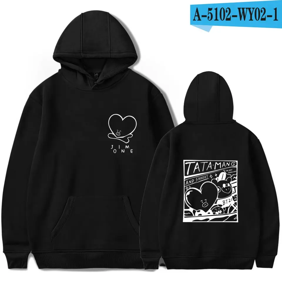 Bangtan Jin V Harajuku Для мальчиков и девочек толстовки с капюшоном модные WarmSoft
