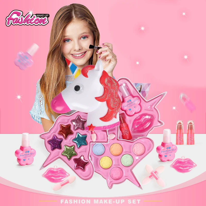 Дети ролевые игры Косметика игрушки набор для моды и красоты безопасные нетоксичные игрушки для макияжа для девочек принцесса платье Макияж инструмент