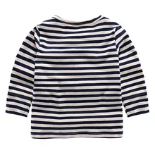 Осенняя одежда для мальчиков детская одежда в Корейском стиле Осенняя детская футболка с длинными рукавами Базовая рубашка для малышей 022