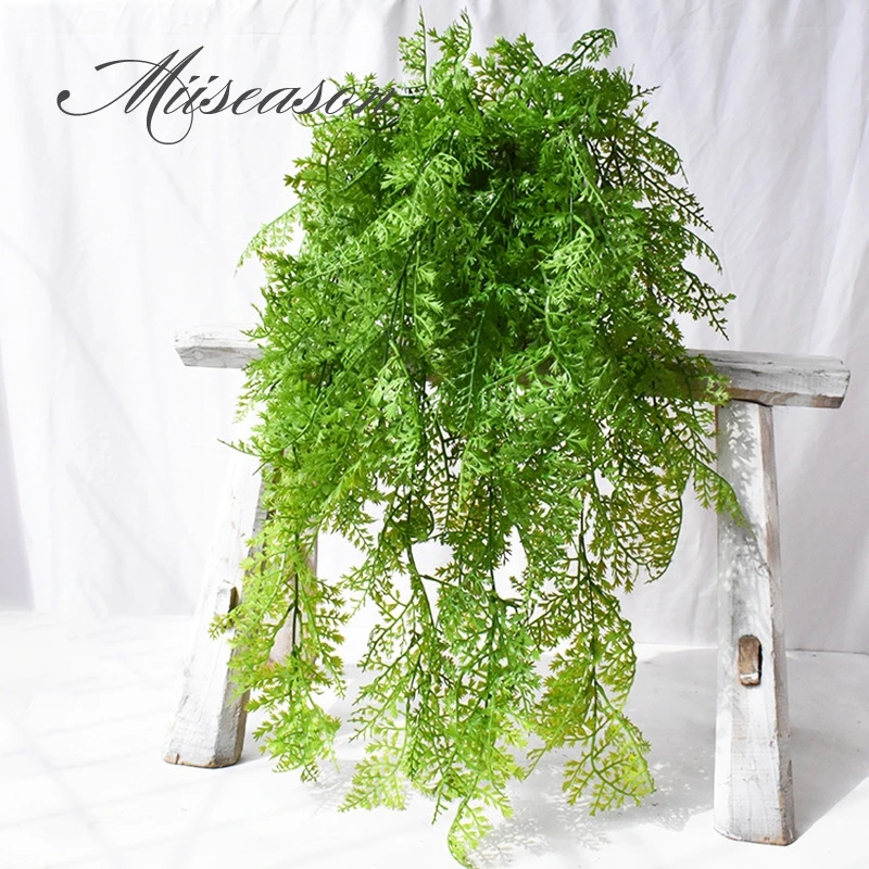 

5 Forks Artificial Maidenhair fern Leaves Simulation Green Persian Fern Plant Fake Leaves Rattan Home Garden wedding Decoration