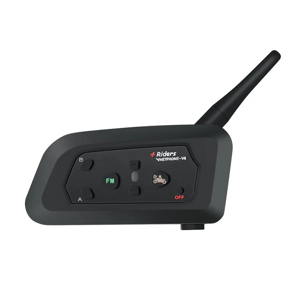 

V4 Motorcycle Helmet Professional walkie talkie Intercom Headset Full Duplex walkie talkie