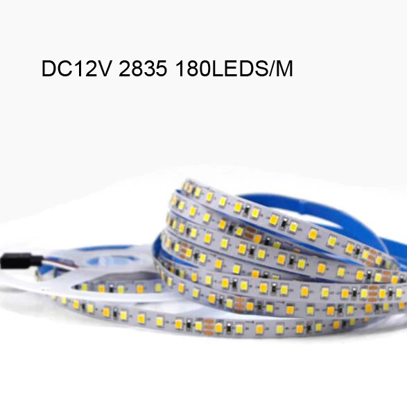 5M Dual Color CRI>85 SMD2835 CCT Dimmable LED Strip Light 12V 24V DC WW CW Color Temperature Adjustable Flexible LED Tape Ribbon - Испускаемый цвет: 12V 2835 900LEDS