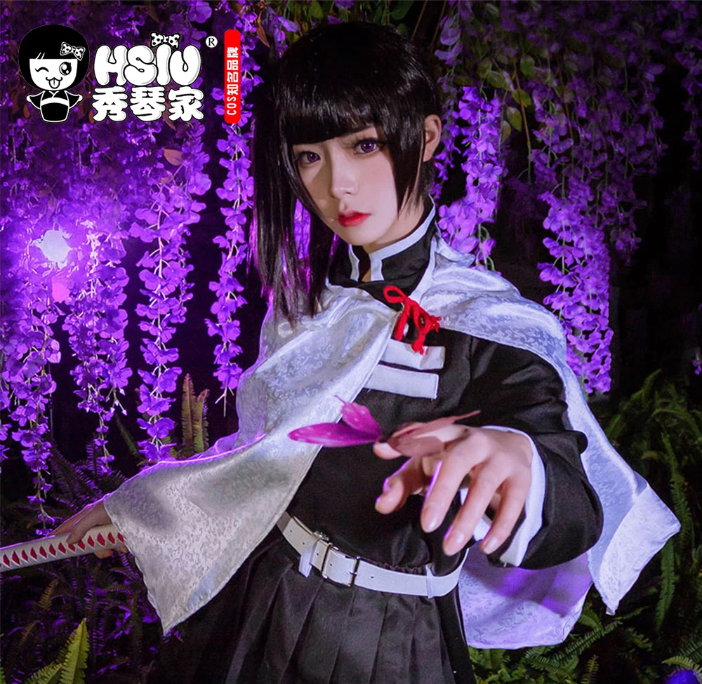 Костюм для косплея HSIU Tsuyuri Kanao рассекающий демонов киметсу кимоно no Yaiba Униформа